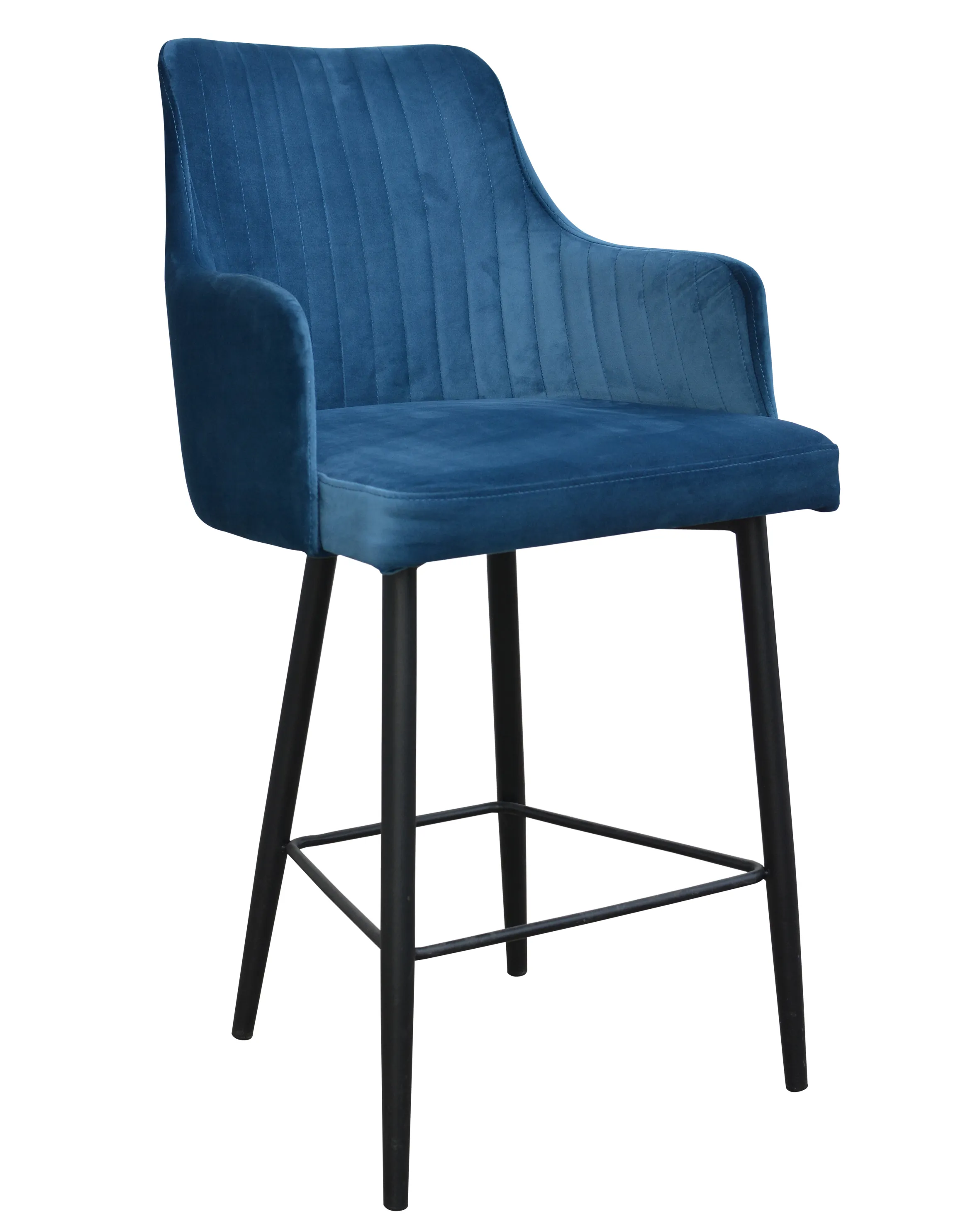 plava visoka stolica, elegancija, kvalitetna stolica, sankerska stolica